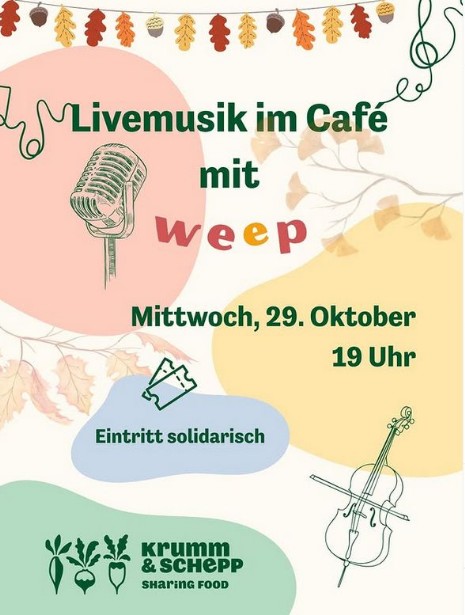 Livemusik mit "weep" im krumm und schepp
