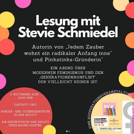 Lesung mit Stevie Schmiedel