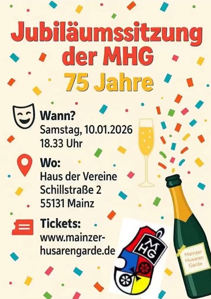 75 Jahre - Jubiläumssitzung der MHG