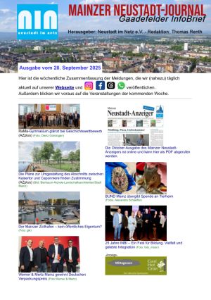 Das Mainzer Neustadt-Journal als PDF abrufbar