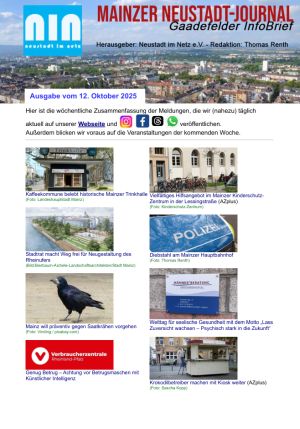 Das Mainzer Neustadt-Journal als PDF abrufbar