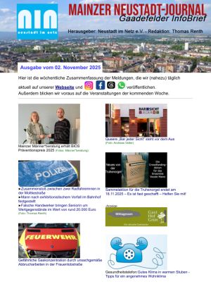 Das Mainzer Neustadt-Journal als PDF abrufbar