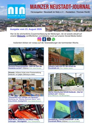 Das Mainzer Neustadt-Journal als PDF abrufbar